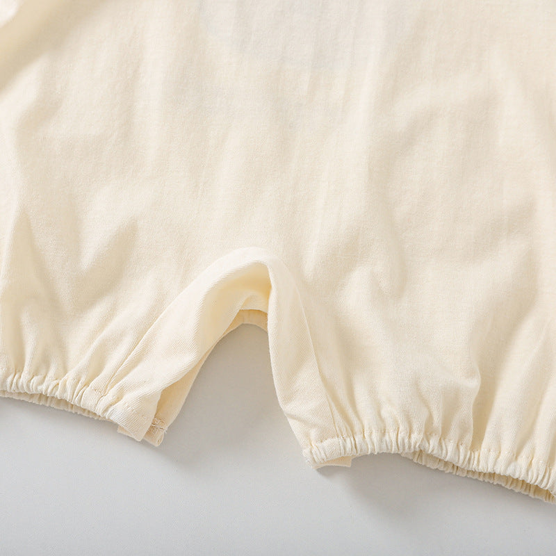Bear Baby Short Sleeve Rompers